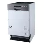 Respekta Spülmaschine teilintegriert 45 cm/Einbau-Geschirrspüler mit flexiblem Besteckkorb / 6 Programme/Startzeitvorwahl / 9 Maßgedecke/LED-Display / GSP45TID