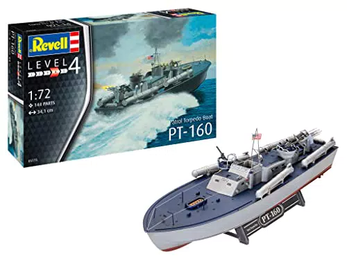 Revell 05175 05175-Patrol Torpedo Boat PT-559 / PT-160 1:72 Fahrzeug originalgetreuer Modellbausatz für Fortgeschrittene