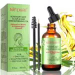 Rosmarinöl Haare, 60ml Rosemary Oil for Hair, Rosmarin öl für Kopfhaut Und Haar 100% Naturreines Rosmarin Haarwachstum Beschleunigen Rosmarinöl für Aromatherapie