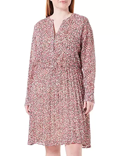 s.Oliver BLACK LABEL Women's Kleid kurz, Plissee, Lilac/PINK