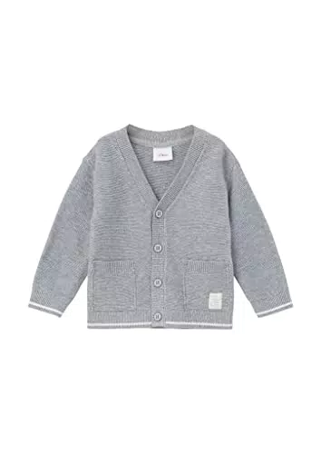 s.Oliver Junior Boy's 2128634 Strickjacke, Langarm, Grey