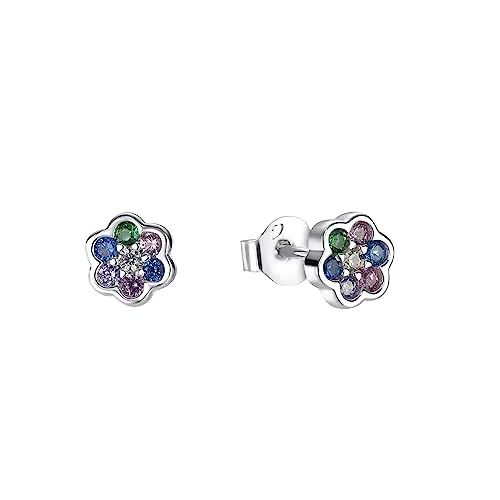 s.Oliver Ohrstecker 925 Sterling Silber Mädchen Kinder Ohrschmuck
