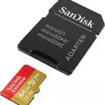 SanDisk Extreme 128 GB microSDXC Memory Card + SD Adapter with A2 App Performance + Rescue Pro Deluxe