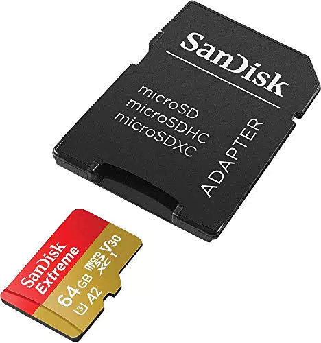 SanDisk Extreme 128 GB microSDXC Memory Card + SD Adapter with A2 App Performance + Rescue Pro Deluxe