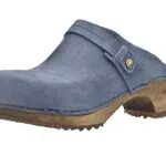 Sanita Ursana offener Clogs, Original handgemacht, Leder-Holzclogs für Damen