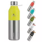 SANTECO Edelstahl Trinkflasche 350ml, 500ml - Auslaufsicher Thermosflasche Kinder
