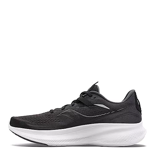 Saucony Herren Ride 15 Walking-Schuh, Black/White