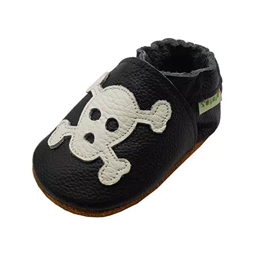SAYOYO Schädel WeichesLeder Lauflernschuhe Krabbelschuhe Babyschuhe M Monate
