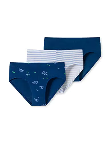 Schiesser Jungen 3pack Slips Unterhosen Unterwäsche