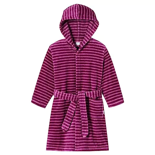 Schiesser Mädchen Bademantel, Lila, 98 EU