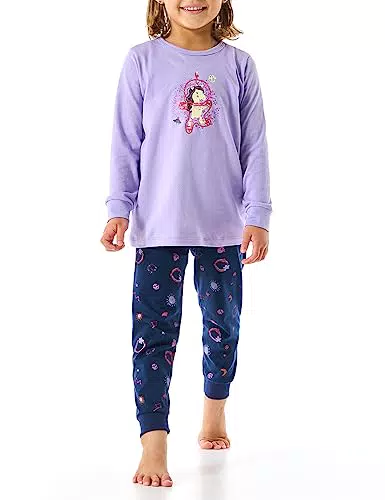 Schiesser Mädchen Schlafanzug Set Pyjama Lang - 100% Organic Bio Baumwolle - Größe 92 Bis 140 Pyjamaset
