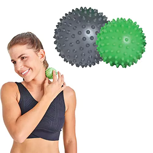 Schildkröt Massageball mit Noppen im 2er Set, für Hals