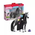 schleich HORSE CLUB 42620 Sofia's Beauties Quarter Horse Stute Styling Set - 8-Teiliges Spielset - Quarter Horse Stute