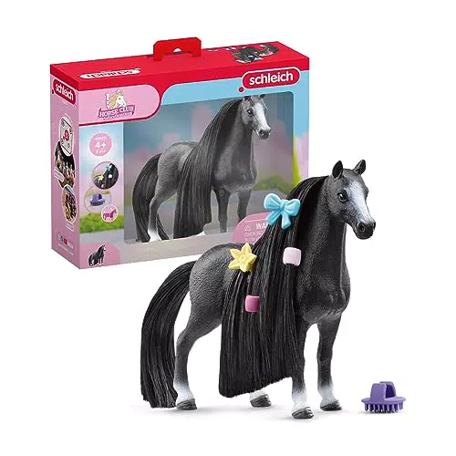 schleich HORSE CLUB 42620 Sofia's Beauties Quarter Horse Stute Styling Set - 8-Teiliges Spielset - Quarter Horse Stute