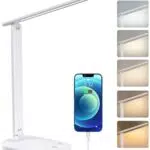 Schreibtischlampe, LED Dimmbare Tischlampe 5 Farben 15%-100% Stufenloses Dimmen