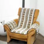 Schurwoll-Sesselschoner mit Armlehnenschoner, Folklore