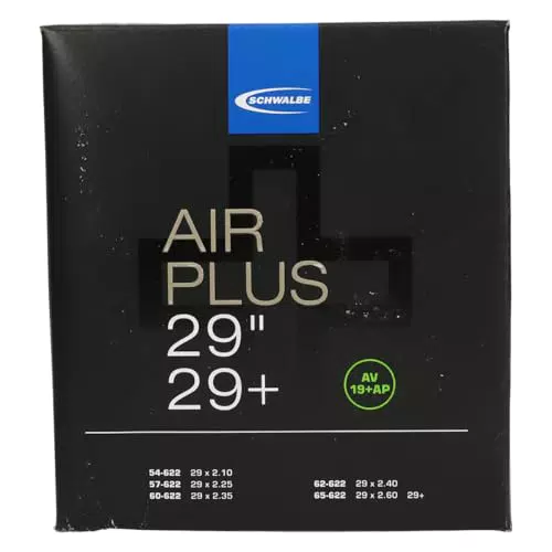 Schwalbe Air Plus Fahrradschlauch, schwarz, Einheitsgröße