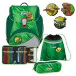 Scout Alpha - Schulranzen Set 4tlg. Green Rex, Einheitsgröße