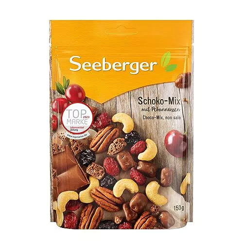Seeberger Schoko-Mix, Einzigartige Schokoladen-Mischung mit Pekannüssen