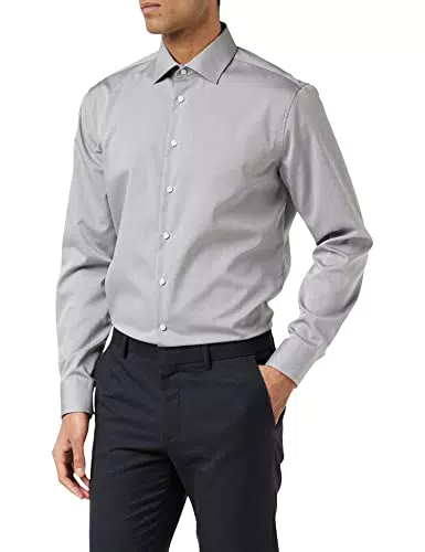 Seidensticker Herren Kent Shaped Fit Businesshemd Shaped Fit
