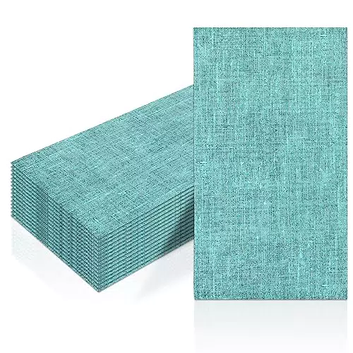 Servietten 33 x 40cm Papierserviette Grün 16 Stück Besteckservietten Einweg-Servietten Stoffservietten Tischdekoration Geschirrdekoration Party-Servietten Einweg-Papierservietten