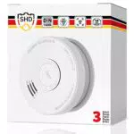 SHD Rauchmelder Set wechselbare Batterien - DIN EN14604 Geprüft & BSI-Zertifiziert