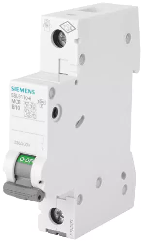 Siemens 5SL61106 Leitungsschutzschalter 6kA B10 1P in 1TE 230/400V