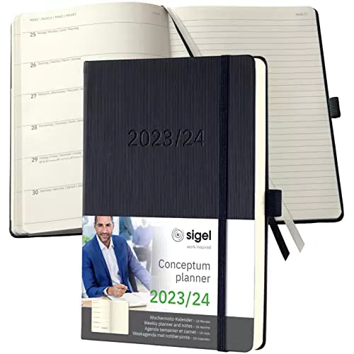 SIGEL C2403 Terminplaner Wochennotiz-Kalender 2023/2024