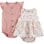Simple Joys by Carter's Baby-Mädchen Ärmelloser 2er-Pack Strampler