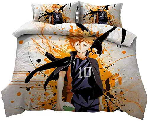 SK-PBB Bettwäsche 3D Anime Bettbezug Set 100% Polyesterfaser Bettwäsche Set Mikrofaser Bettbezug mit Reißverschluss