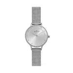 Skagen Damenuhr Anita Lille, Dreizeiger Uhrwerk, 30mm Silbernes Edelstahlgehäuse mit Edelstahl Mesh Armband