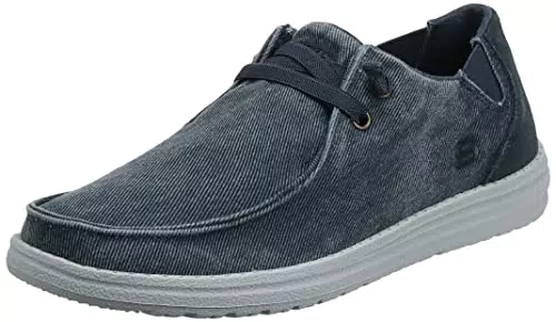Skechers Damen MELSON-Raymon Canvas Slip ON Mokassin
