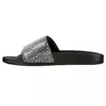 Skechers Damen POP UPS New Spark Slides, Rose Gold Canvas/Rhinestone Trim