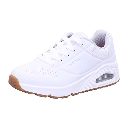 Skechers UNO Stand ON AIR Sneaker, White Synthetic & Trim