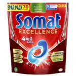 Somat Excellence 4in1 Caps, schnellauflösende Spülmaschinentabs