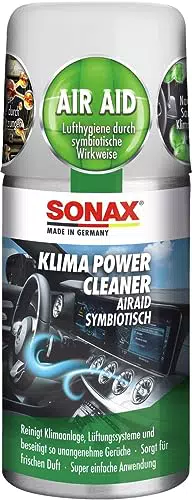 SONAX KlimaPowerCleaner AirAid symbiotisch sorgt schnell und einfach für langanhaltende Lufthygiene und befreit dauerhaft von lästigen Gerüchen