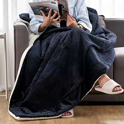 Sonive Sherpa Kuscheldecke Flauschig hochwertige Wohndecke