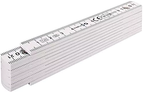 STABILA Kunststoff-Gliedermaßstab Type 1104, 1 m, weiß