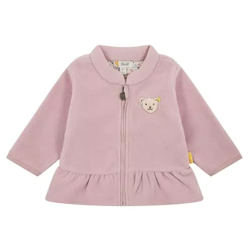 Steiff Baby-Mädchen Fleecejacke Jacke, Pale Mauve, 056