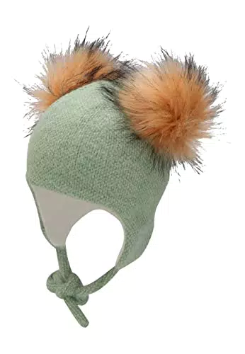Sterntaler Baby Mädchen Mütze Baby Inka Bommeln Mütze - Mütze Baby