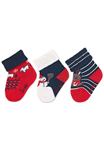Sterntaler Unisex Kinder Baby Socken Baby-söckchen 3er Pack Weihnachten