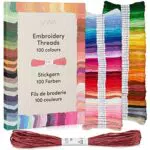 Stickgarn Set 100 Farben je 5 Meter: Schönes Garn zum Sticken