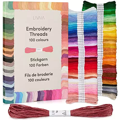 Stickgarn Set 100 Farben je 5 Meter: Schönes Garn zum Sticken