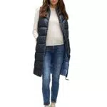 STREET ONE Damen A220201 Steppweste Lang, Gravity Blue