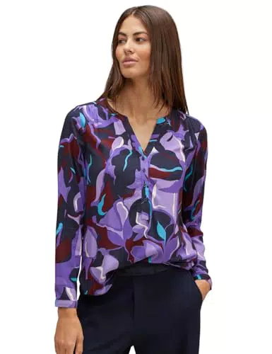 STREET ONE Damen A344275 Style Bamika Print, Lupine Lilac