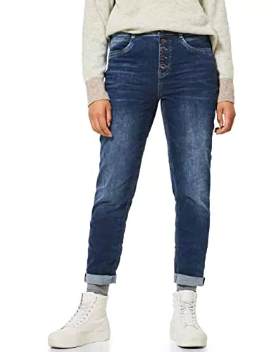 Street One Damen A375668 Jeanshose, Brillant Indigo Random Wash