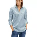 Street One Damen Longbluse mit Streifen