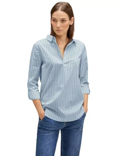 Street One Damen Longbluse mit Streifen
