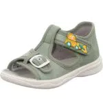 Superfit Baby-Jungen Polly Hausschuhe, Hellgrün/Silber 7500