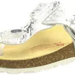 Superfit Fussbettpantoffel Sandale, Weiss/Silber 9010